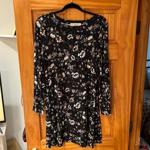 LOFT long sleeve cotton dress